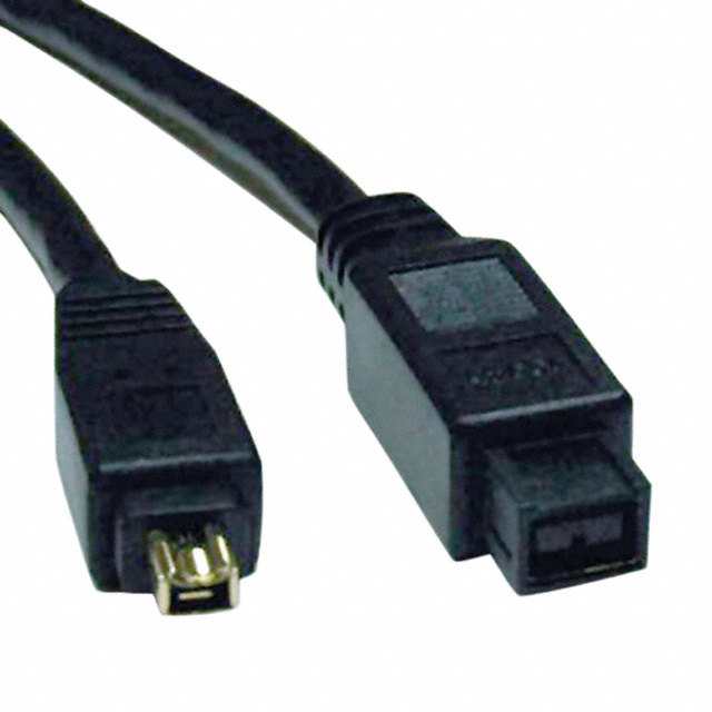 Plug, 9 Position To Plug, 4 Position IEEE1394 Cable Black 6.00' (1.83m)